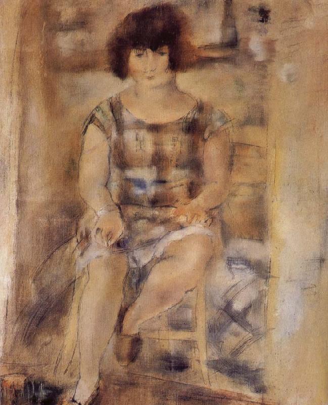 Jules Pascin Lucy at the afternoon France oil painting art